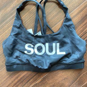 Soulcycle/Lululemon black camo sports bra